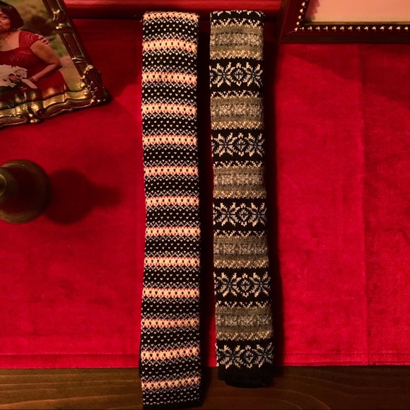 Brooks Brothers Other - Brooks Brothers and J. Crew Slim Winter Knit ties